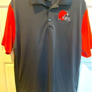 Cleveland Browns Women’s Large Nike Dri-Fit Polo Shirt